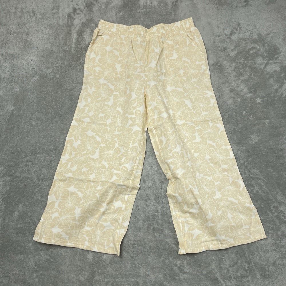 Hurley Women's XL Casual Pants Tan Cotton d1097 - Picture 3 of 8